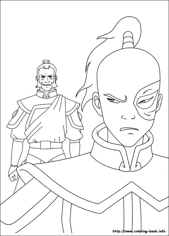 Avatar the last airbender coloring picture