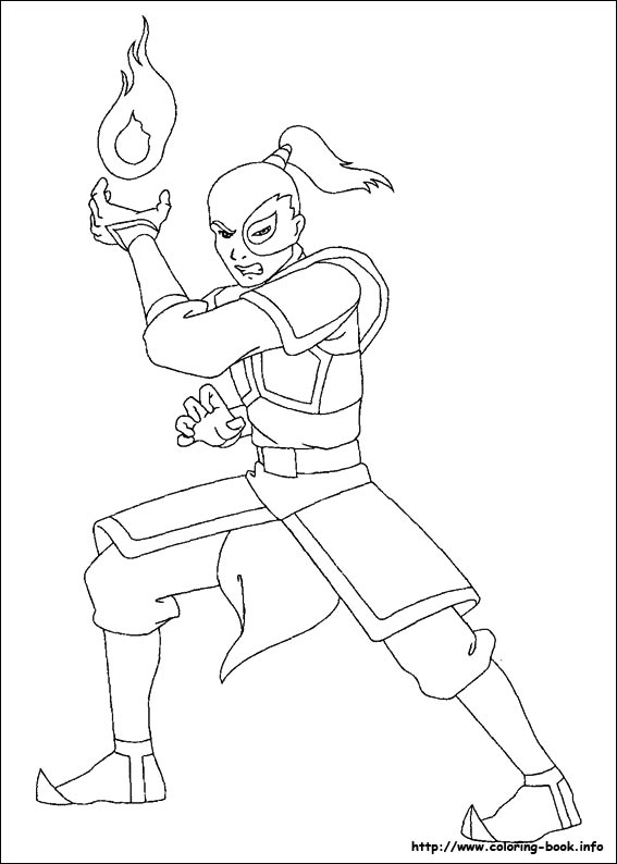 Avatar the last airbender coloring picture