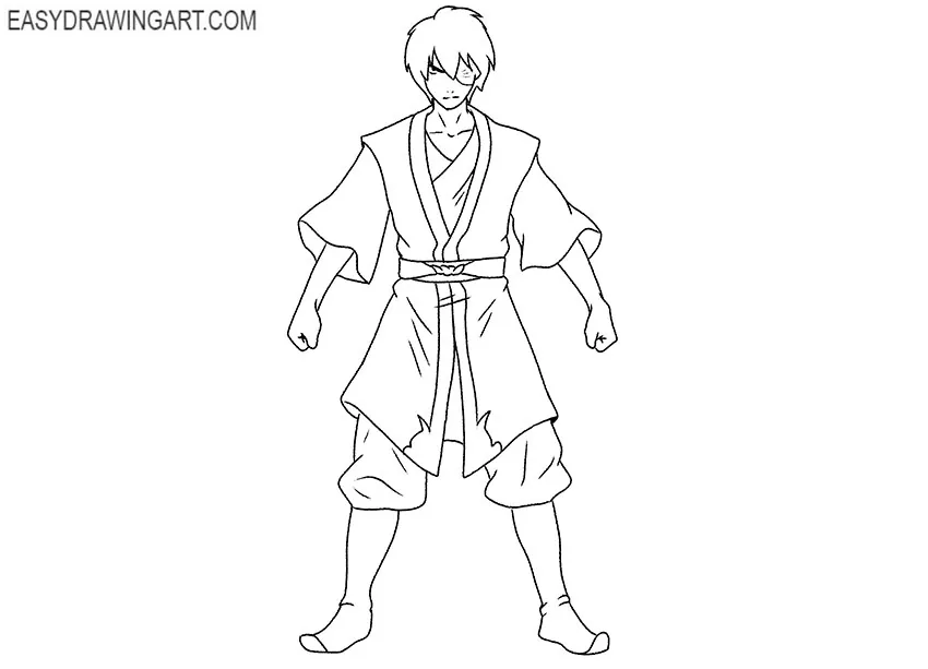 How to draw zuko