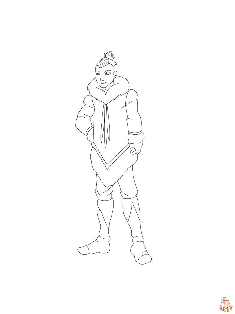 Avatar the last airbender coloring pages