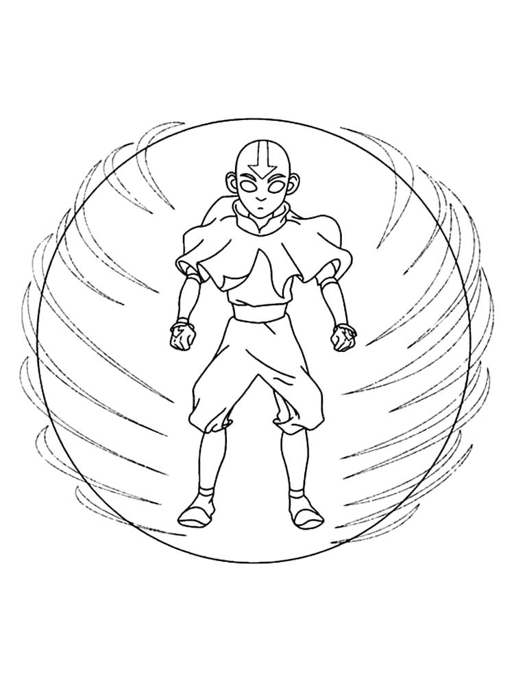 Avatar the last air bender coloring pages