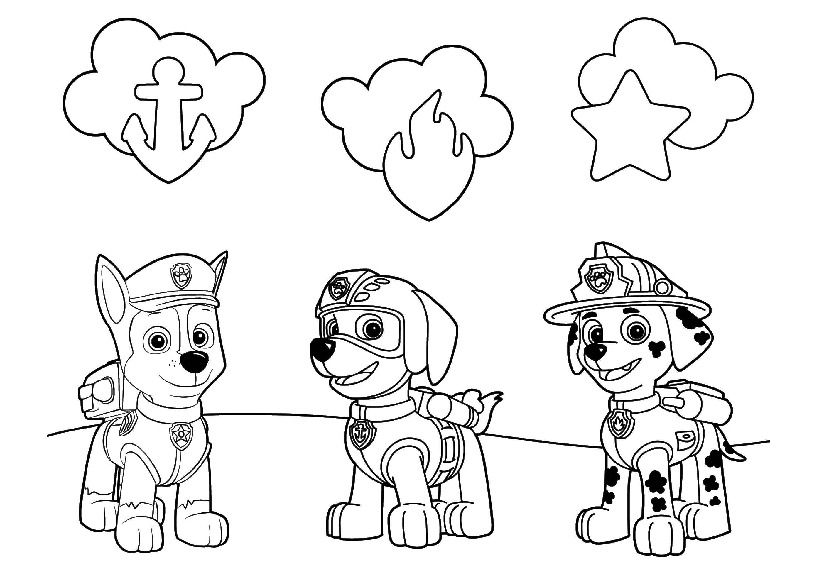 Online coloring pages coloring ceis zuma marshall coloring