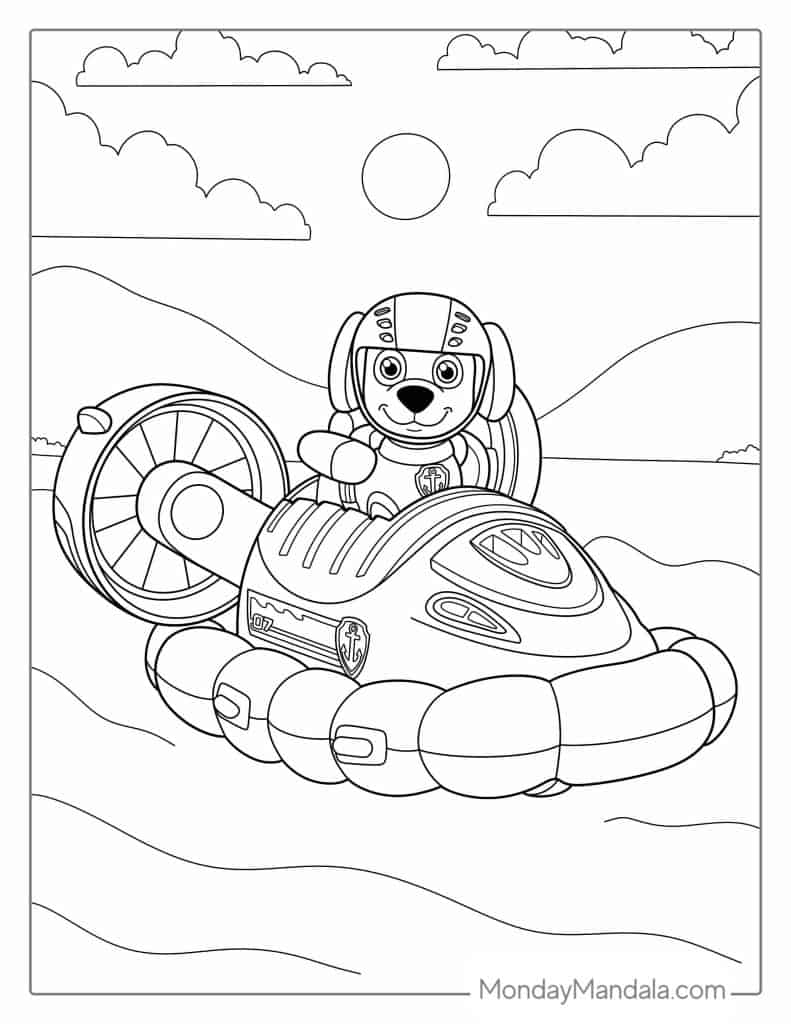 Paw patrol coloring pages free pdf printables