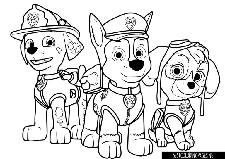 Paw patrol coloring pages