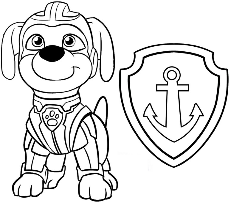 Coloring page paw patrol