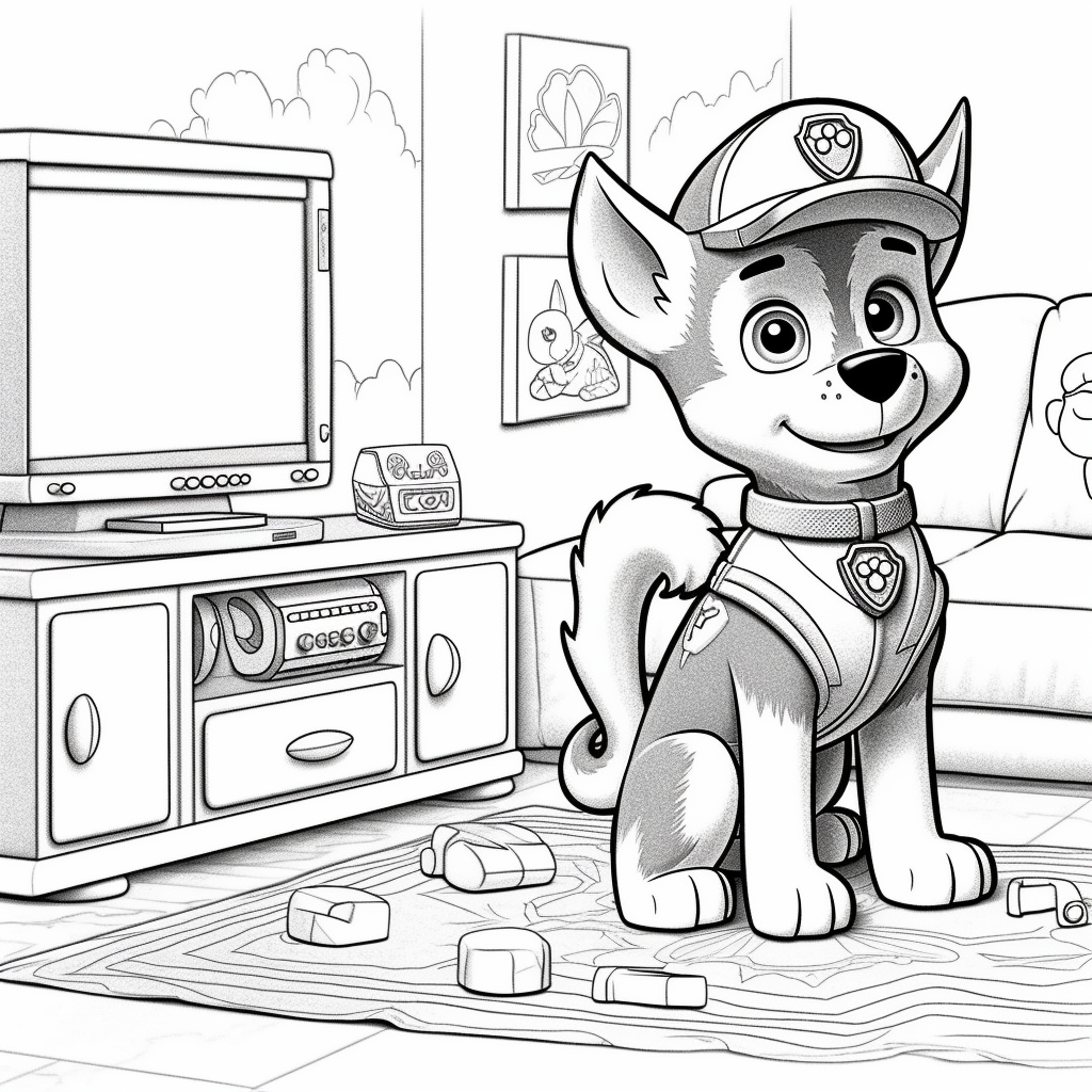 Free printable paw patrol coloring pages