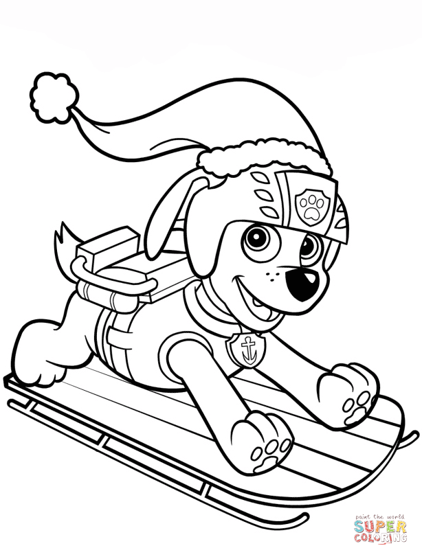 Zuma on sled coloring page free printable coloring pages