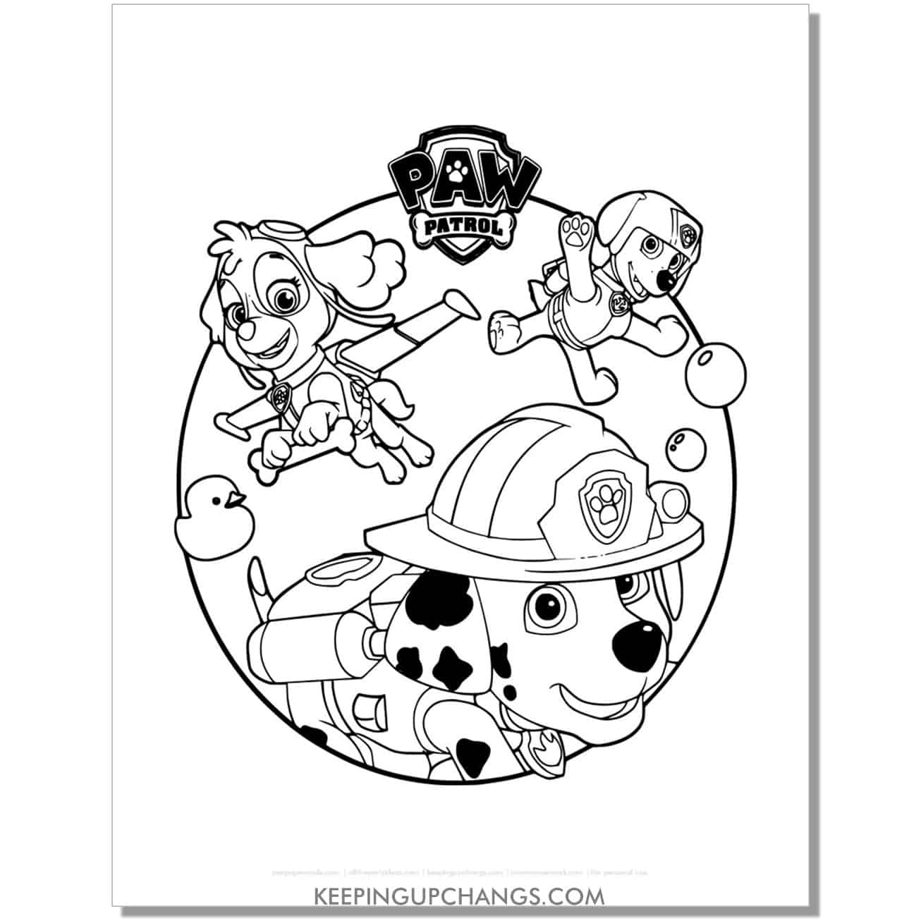 Free paw patrol coloring pages sheets popular printables