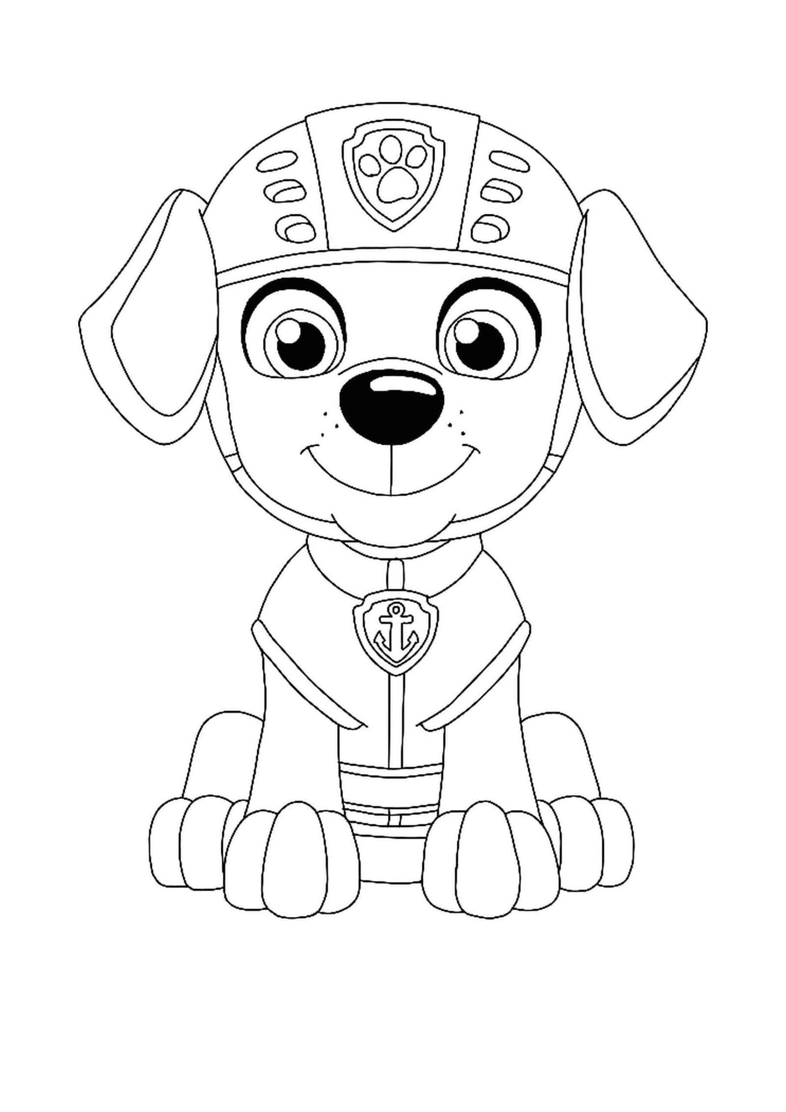 Paw patrol zuma coloring pages