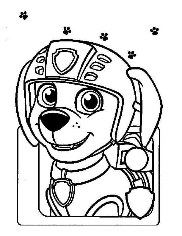 Zuma puppy drawing coloring page