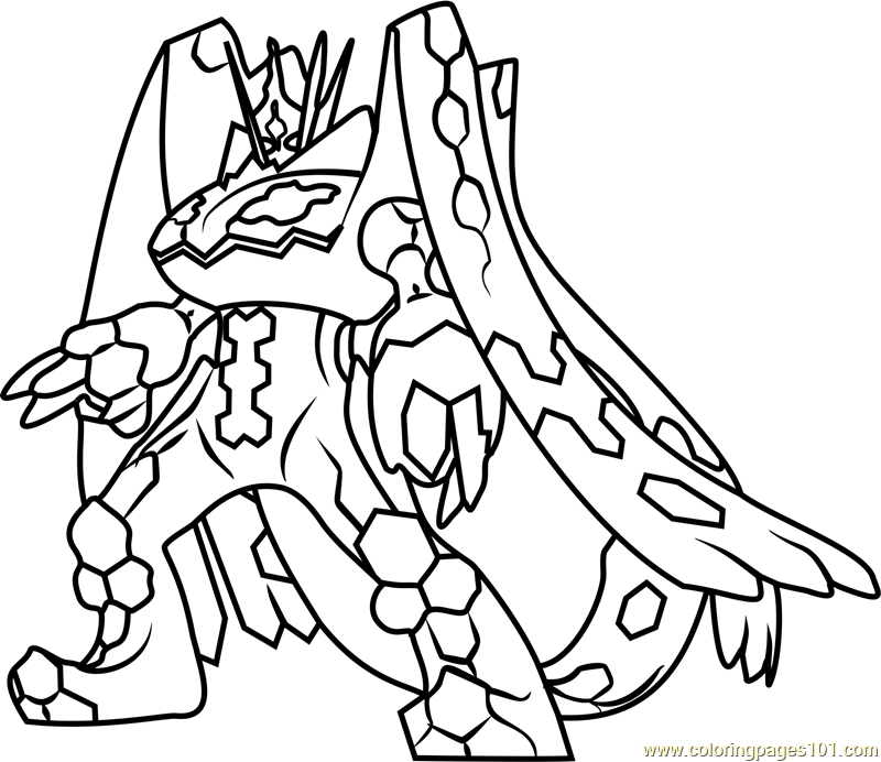 Zygarde plete forme pokemon sun and moon coloring page pokemon coloring pages moon coloring pages pokemon coloring