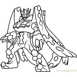 Zygarde coloring pages for kids