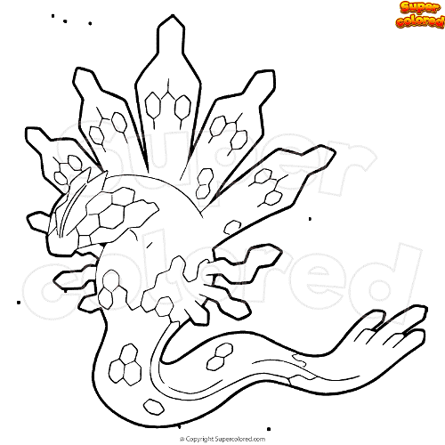 Coloring page pokemon zygarde