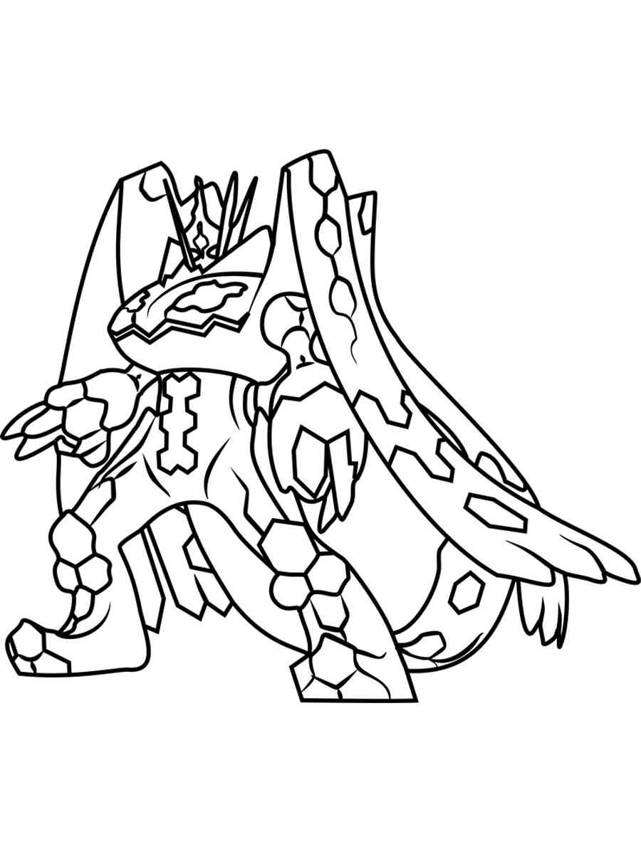 Zygarde pokemon coloring pages