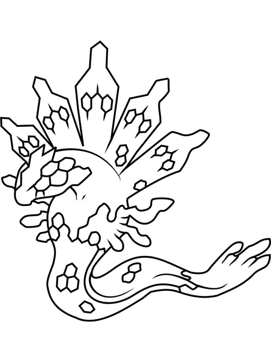 Zygarde pokemon coloring pages