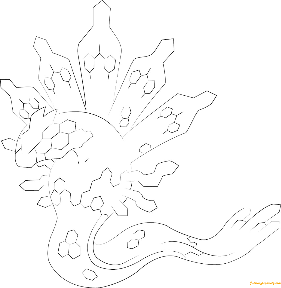 Zygarde in percent coloring page