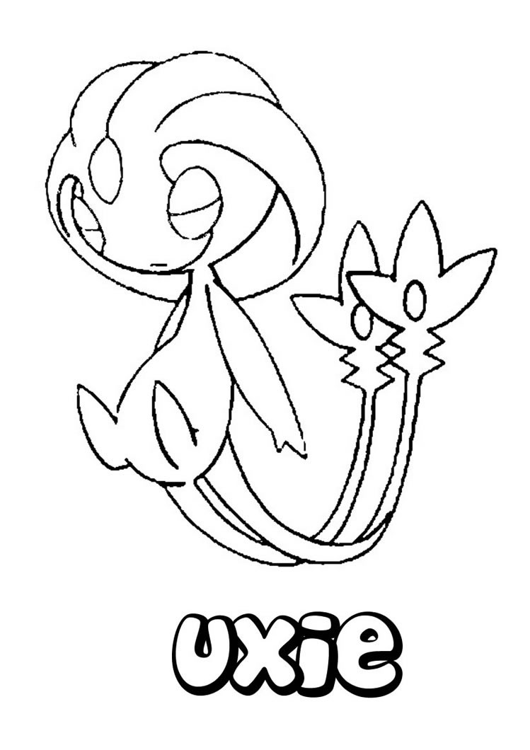 Uxie coloring pages