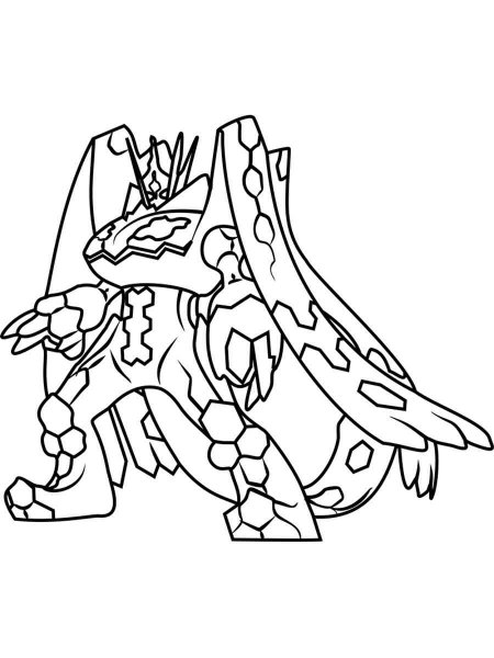 Zygarde pokemon coloring pages