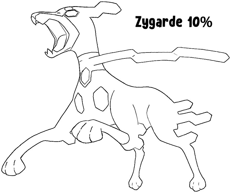 Zygarde coloring page pokemon percent pokemon desenhos swag desenhos