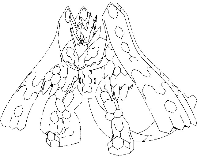 Coloring page pokãmon alternate forms pokãmon alternate form zygarde complete form