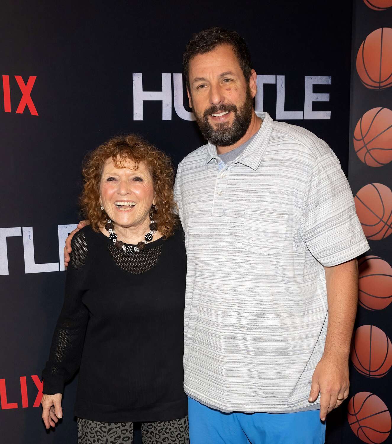 adam Sandler Brings Mom Judy To Hustle Red Carpet Peoplecom