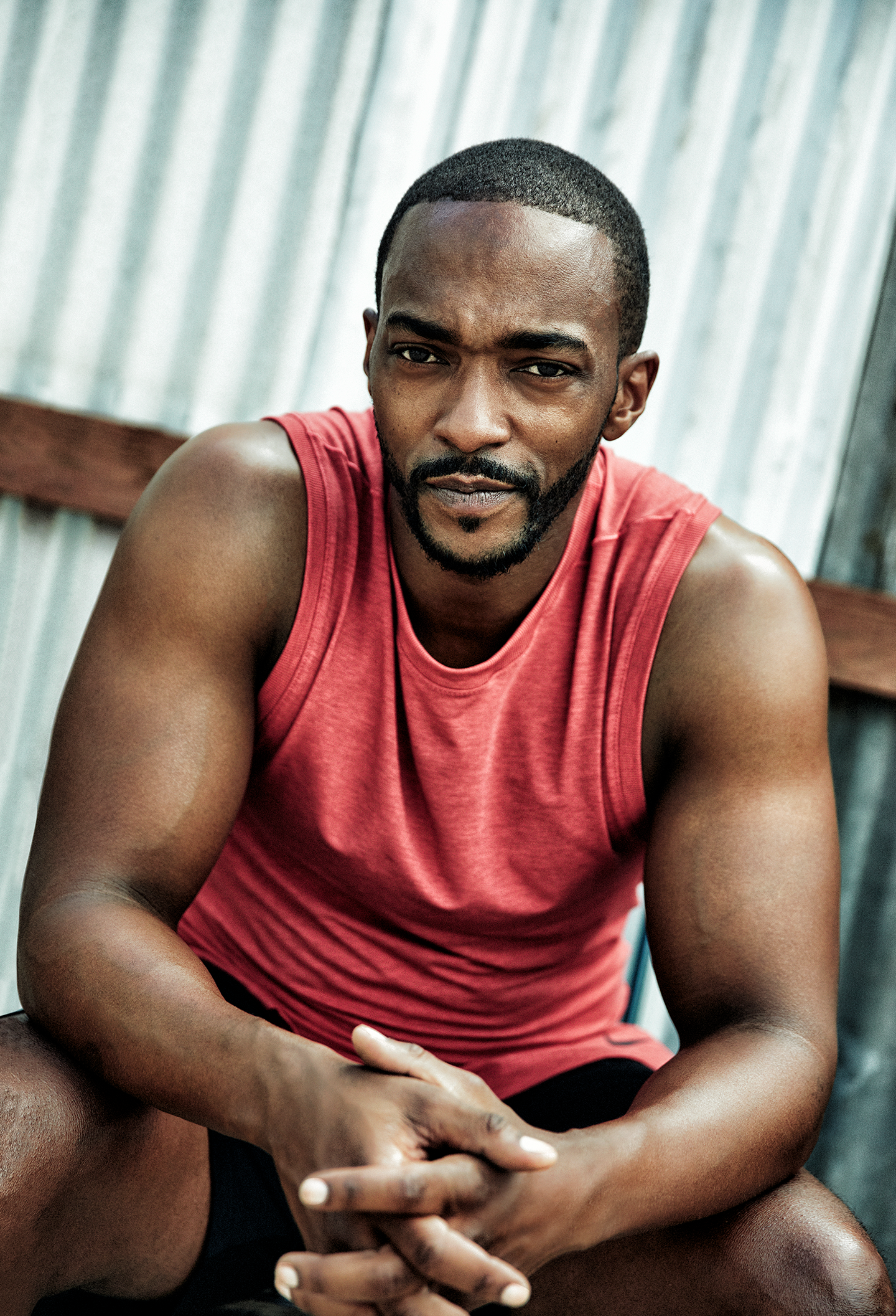 anthony Mackie On Falcon Marvel And Captain Americas Shield