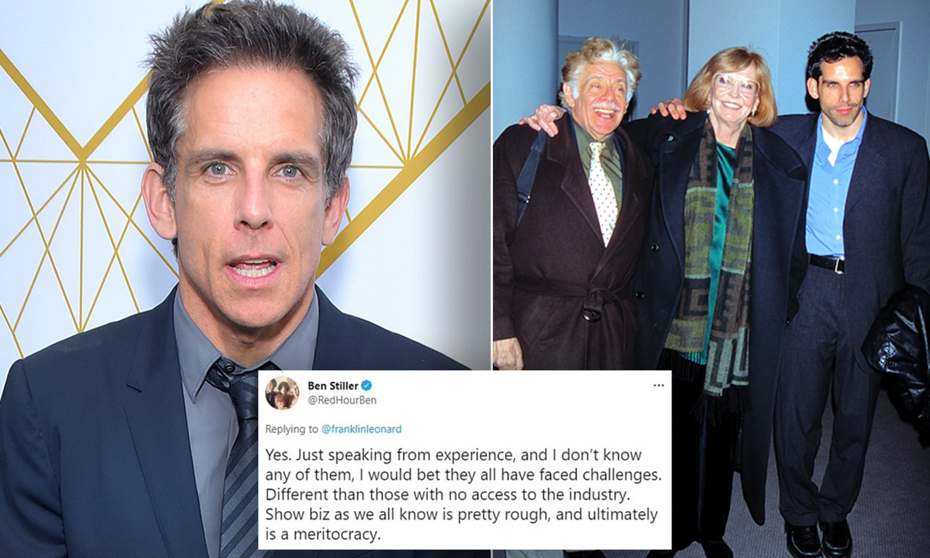 ben Stiller Slammed On Social Media For Getting Into Awkward Debate About Nepotism In Hollywood Daily Mail Online