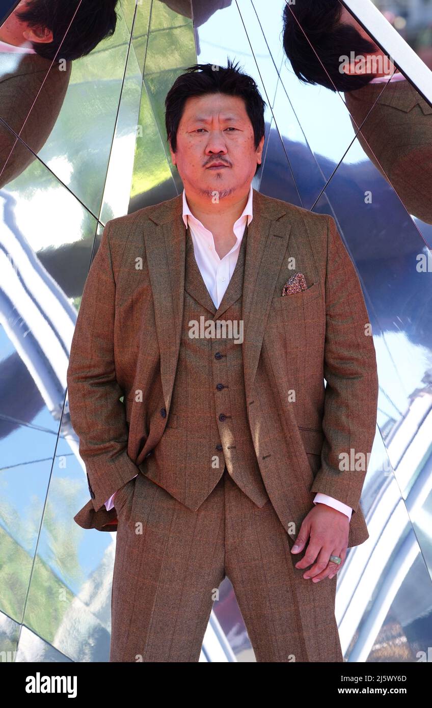 benedict Wong Attends The Doctor Strange And The Multiverse Of Madness Photo Call In Trafalgar Square London Picture Date Tuesday April 26 2022 Stock Photo Alamy