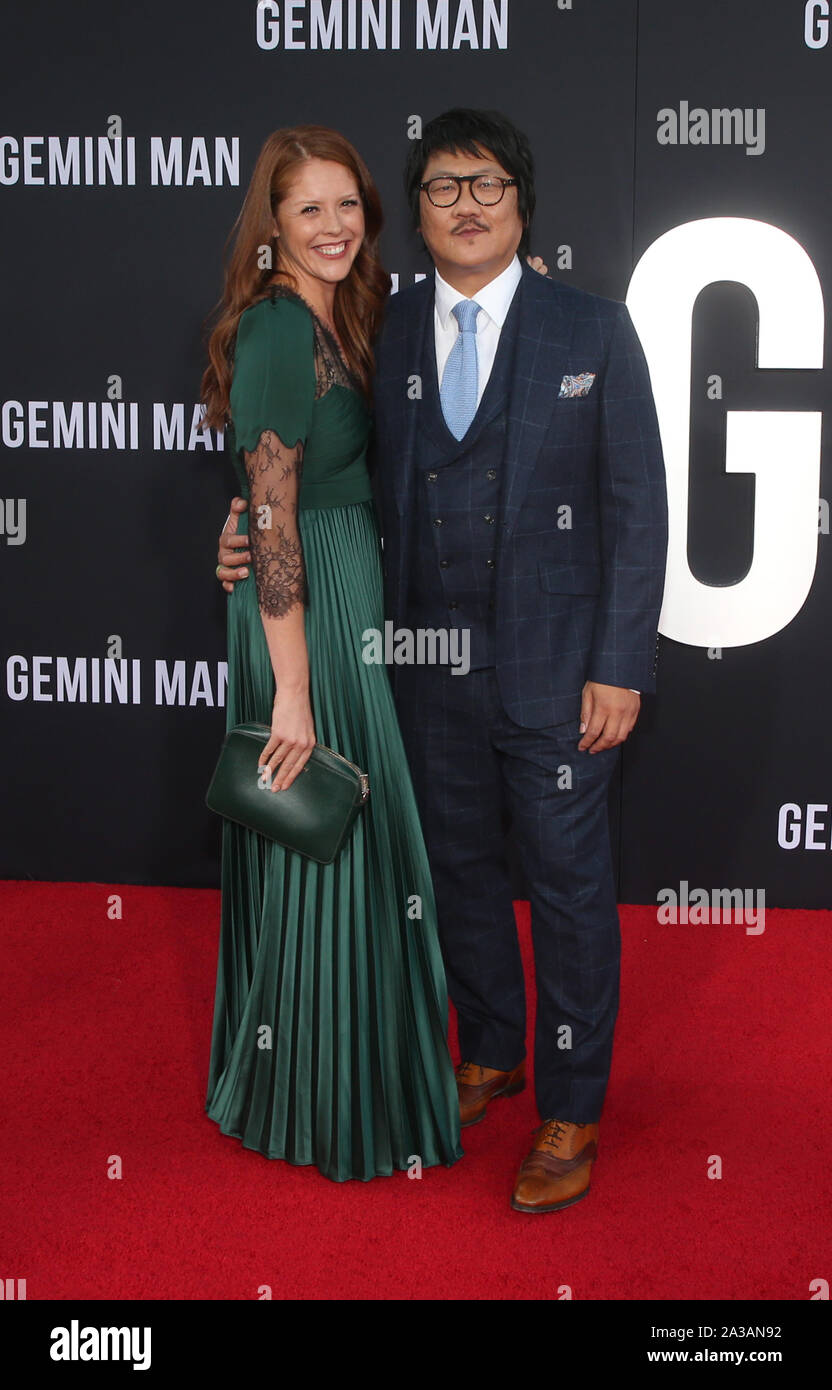 hollywood Ca 6th Oct 2019 Benedict Wong Wife Paramount Pictures Premiere Of Gemini Man At Tcl