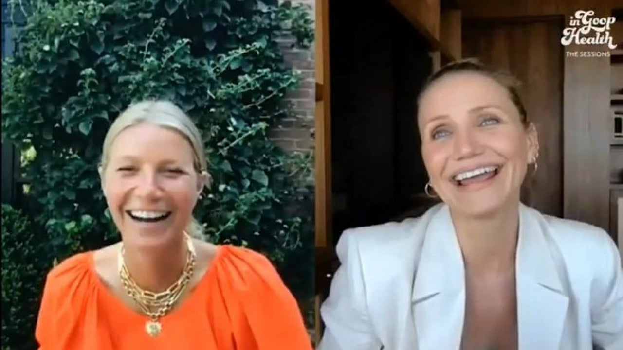 cameron Diaz Opens Up To Gwyneth Paltrow On How She Found Peace After Leaving Acting Entertainment Tonight