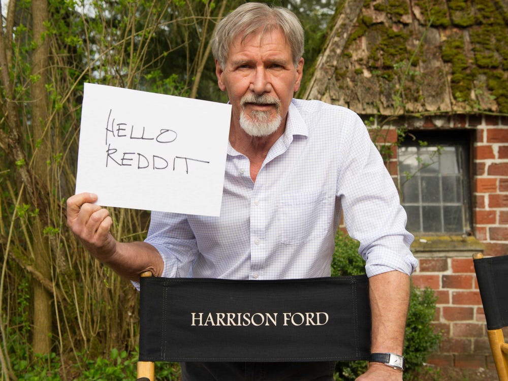 harrison Ford Reddit Ama From Carpenter To Han Solo In Star Wars