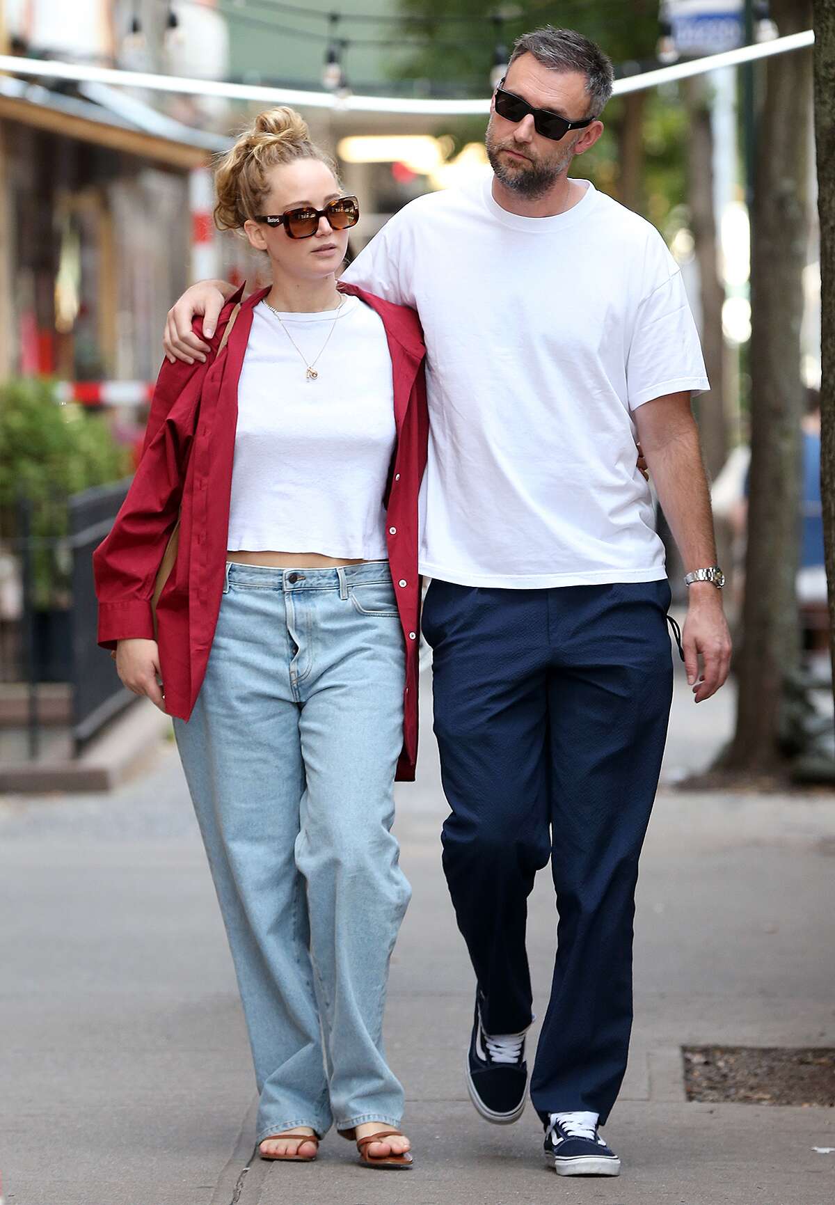 jennifer Lawrence Husband Cooke Maroney Match In Nyc Photo Peoplecom