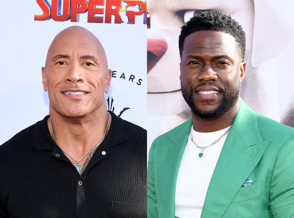 watch Dwayne Johnson And Kevin Hart Roast Each Others Parenting E Online