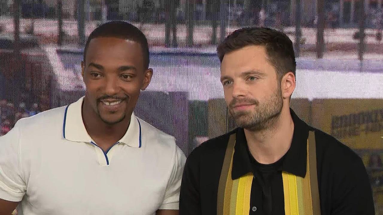 comiccon 2019 Anthony Mackie And Sebastian Stan Full Interview Youtube