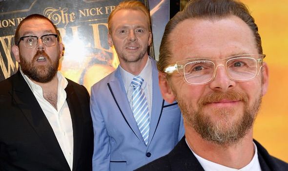 simon Pegg And Nick Frosts Fights Revealed Like We Were In A Relationship Celebrity News Showbiz Tv Expresscouk