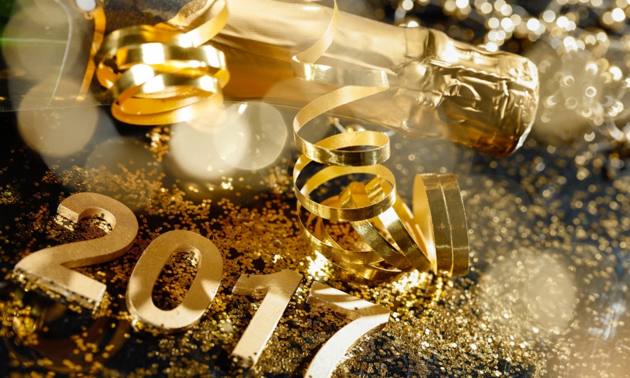 Gold 2017 And Champagne Wallpapers - 1280x768 - 378701