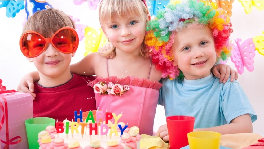 Kids Birthday Party Wallpapers 852x480 150876