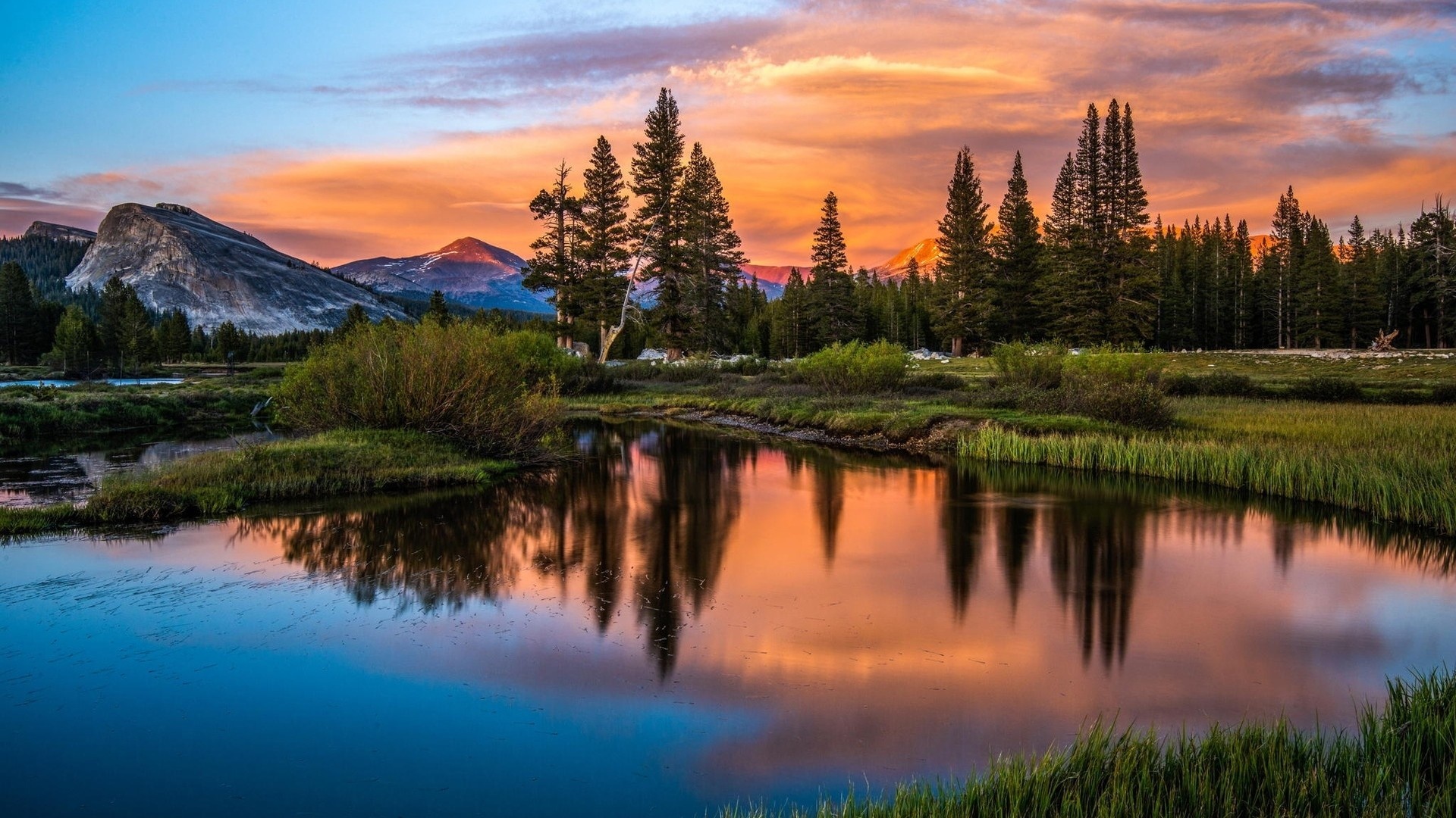 Lake Reflection At Sunset Wallpapers - 1920x1080 - 702916