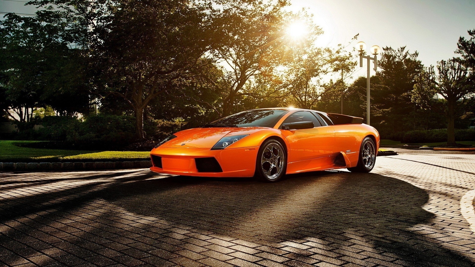 Lamborghini Murcielago Orange Car Wallpapers - 1920x1080 - 1