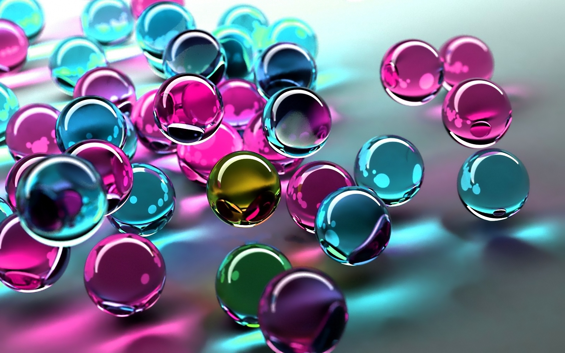 Colorful Glass Wallpaper Colorful Glass Balls