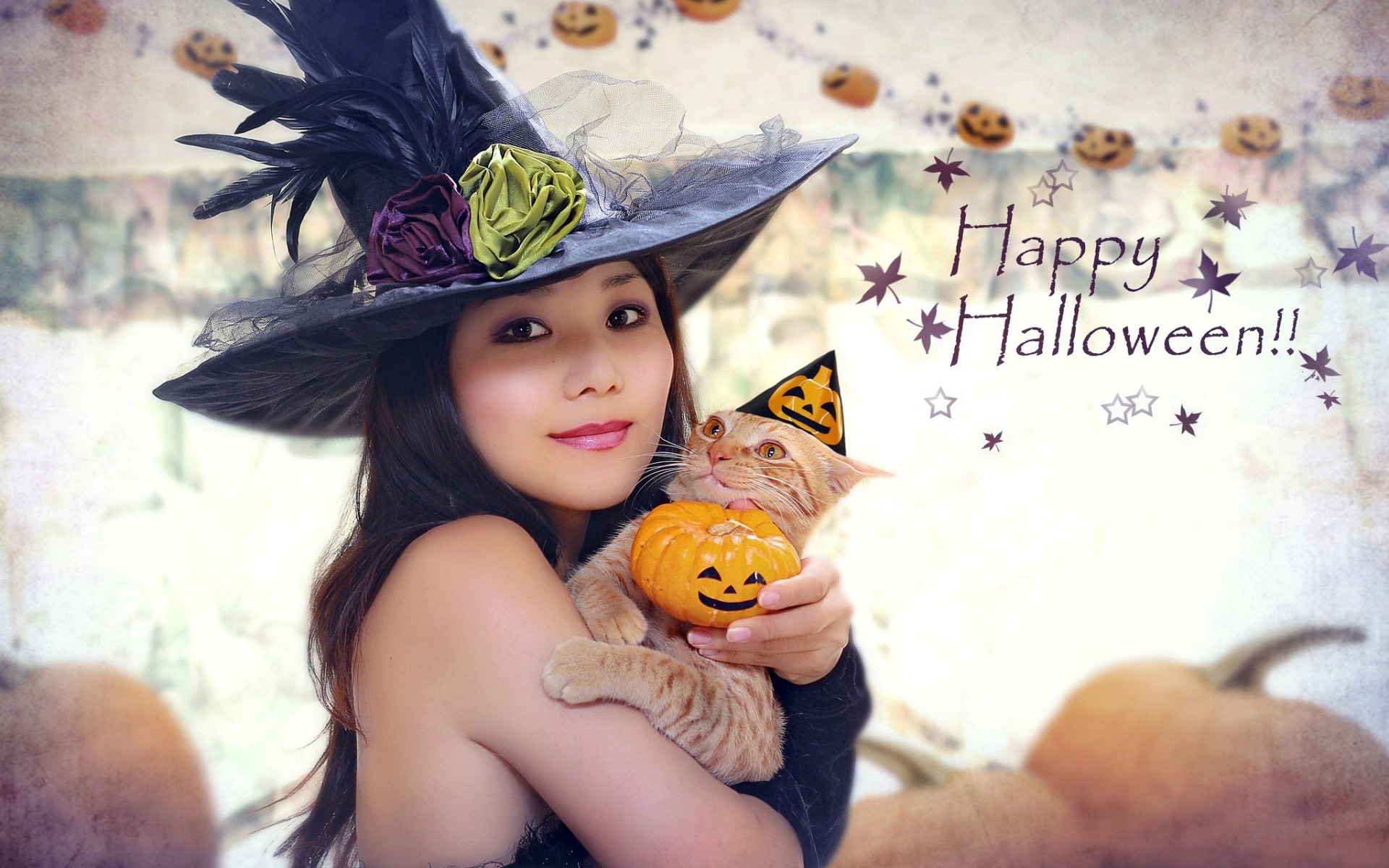 Happy Halloween Girl Wallpapers - 1920x1200 - 411000